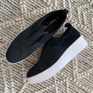Women's - Toms Amber Suede Laceless Casual Sneaker